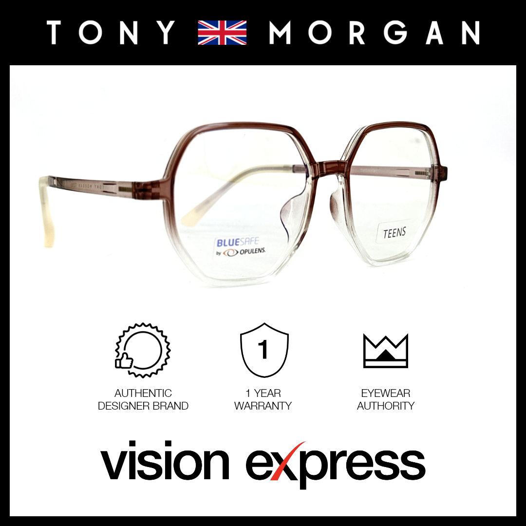 Tony Morgan Unisex Brown TR90 Irregular Eyeglasses TMDANBROWN53 - Vision Express Optical Philippines