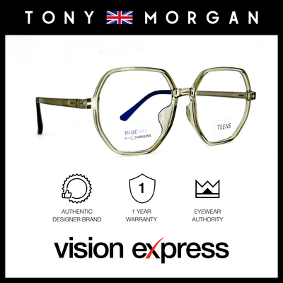 Tony Morgan Unisex Green TR90 Irregular Eyeglasses TMDANGREEN53 - Vision Express Optical Philippines