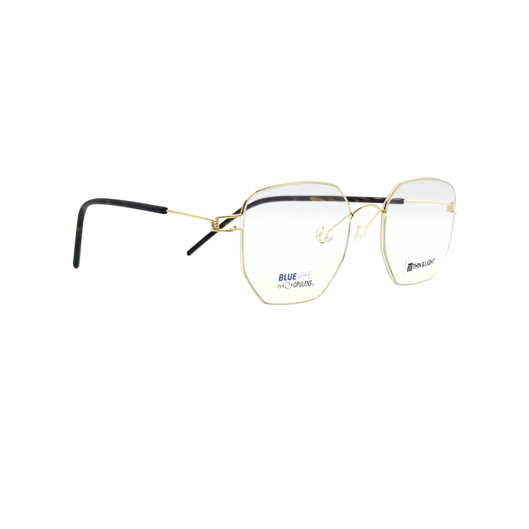 Tony Morgan Unisex Gold Titanium Irregular TMELIJAHGOLD53 - Vision Express Optical Philippines