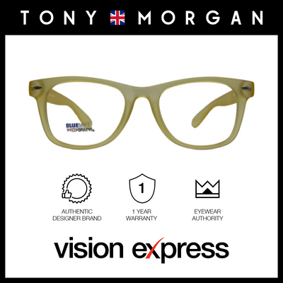Tony Morgan Women's Yellow TR 90 Square Eyeglasses with Anti-Blue Light and Replaceable Lens TMELLISYELLOW51 - Vision Express Optical Philippines