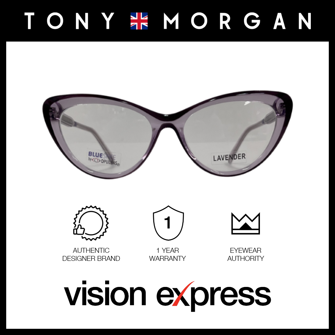 Tony Morgan Women's Purple Acetate Cat Eye Eyeglasses TMEMMAPURP55 - Vision Express Optical Philippines