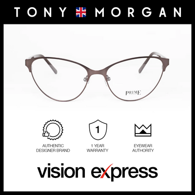 Tony Morgan Women's Brown Titanium Cat Eye Eyeglasses TM FF481088/C2 - Vision Express Optical Philippines