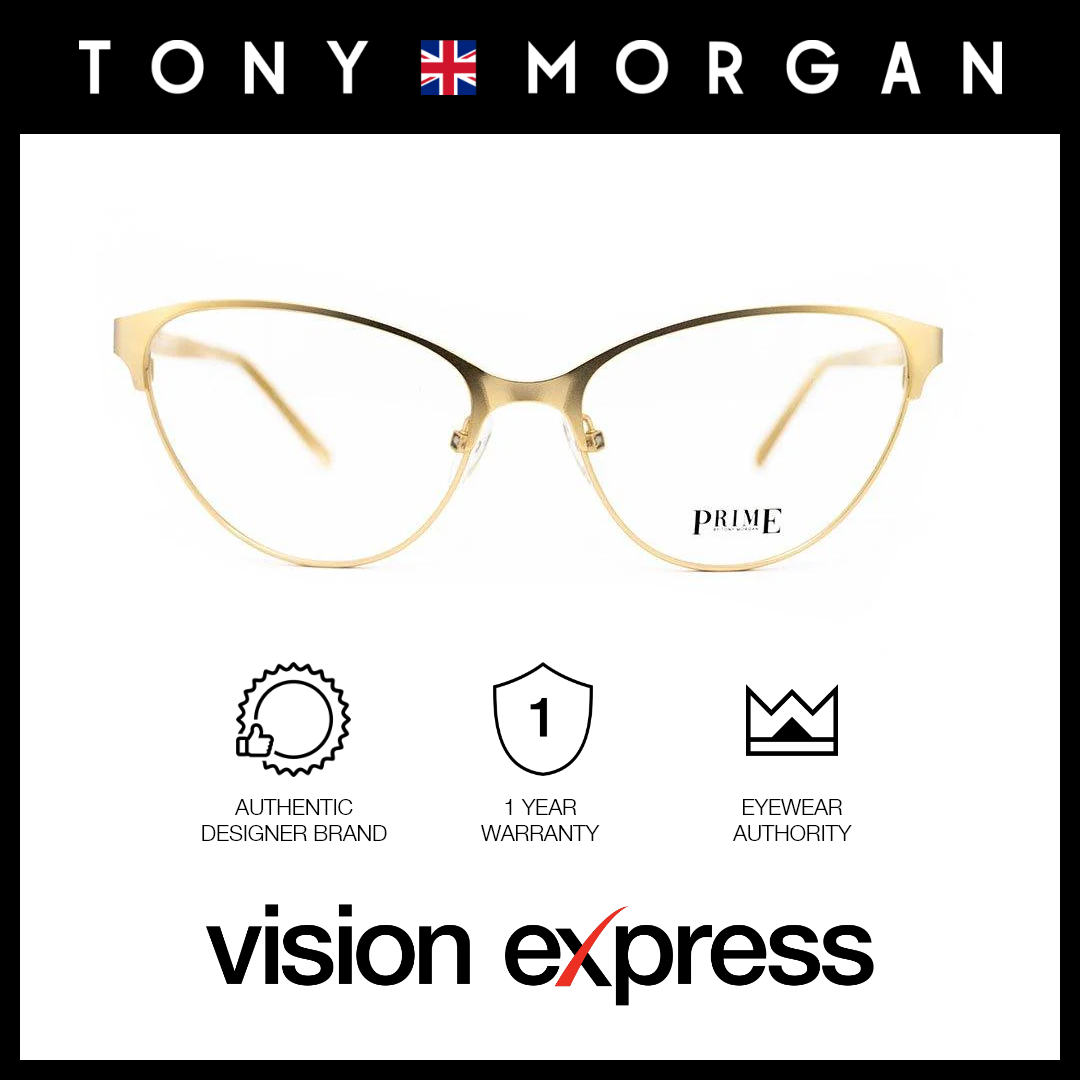 Tony Morgan Women's Gold Titanium Cat Eye Eyeglasses TM FF481088/C3 - Vision Express Optical Philippines
