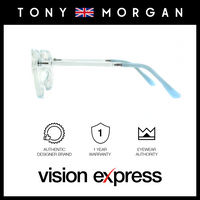 Tony Morgan Unisex Blue TR90 Irregular Eyeglasses TMHARPERBLUE51 - Vision Express Optical Philippines