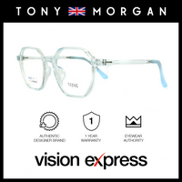 Tony Morgan Unisex Blue TR90 Irregular Eyeglasses TMHARPERBLUE51 - Vision Express Optical Philippines