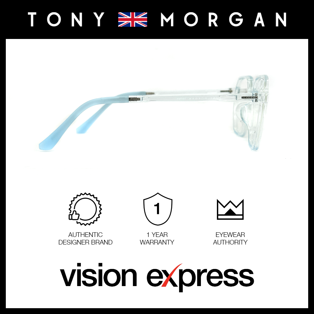 Tony Morgan Unisex Blue TR90 Irregular Eyeglasses TMHARPERBLUE51 - Vision Express Optical Philippines