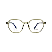 Tony Morgan Unisex Green TR90 Irregular Eyeglasses TMHARPERGREEN51 - Vision Express Optical Philippines
