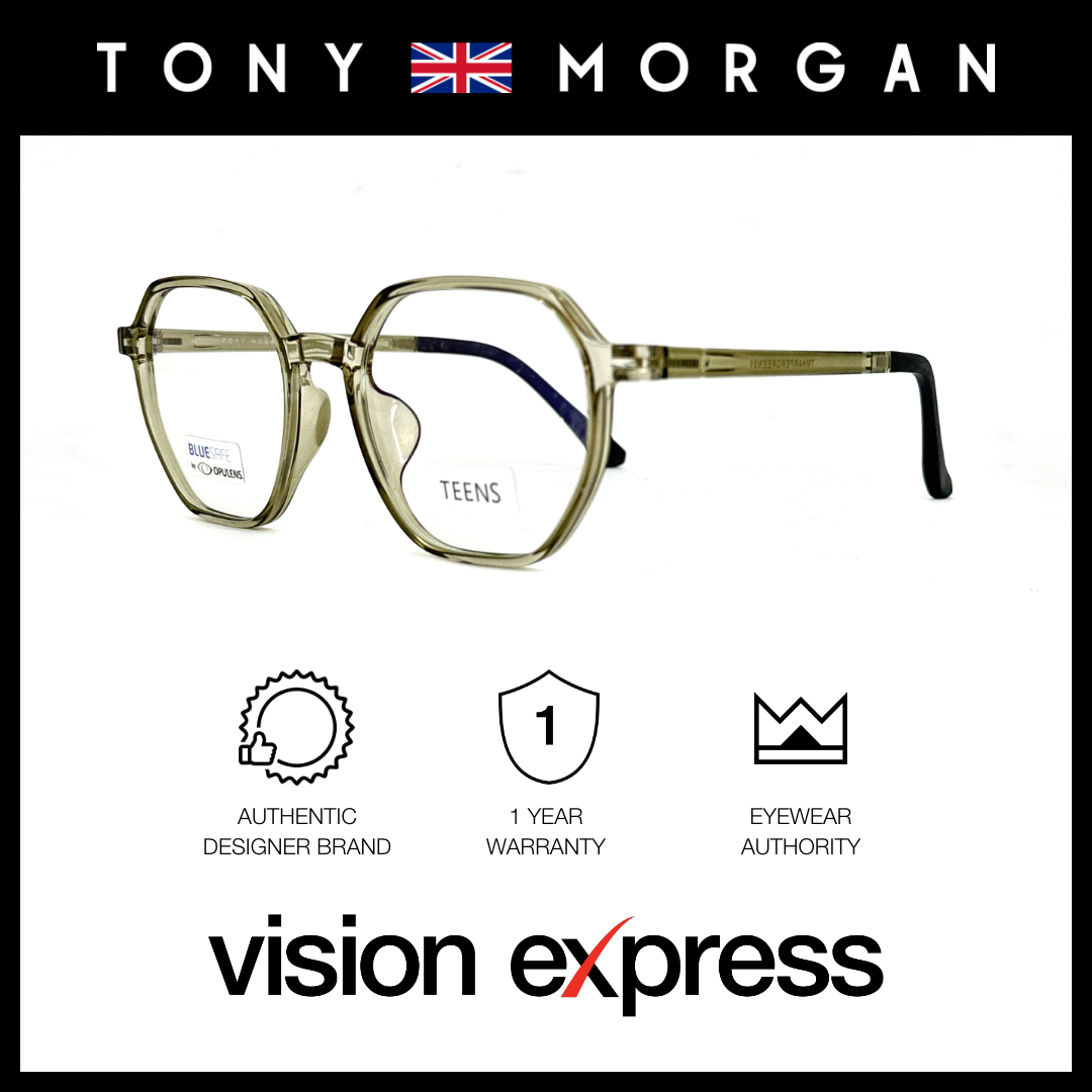 Tony Morgan Unisex Green TR90 Irregular Eyeglasses TMHARPERGREEN51 - Vision Express Optical Philippines