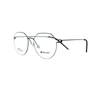 Tony Morgan Unisex Black Titanium Round TMHENRYBLACK53 - Vision Express Optical Philippines