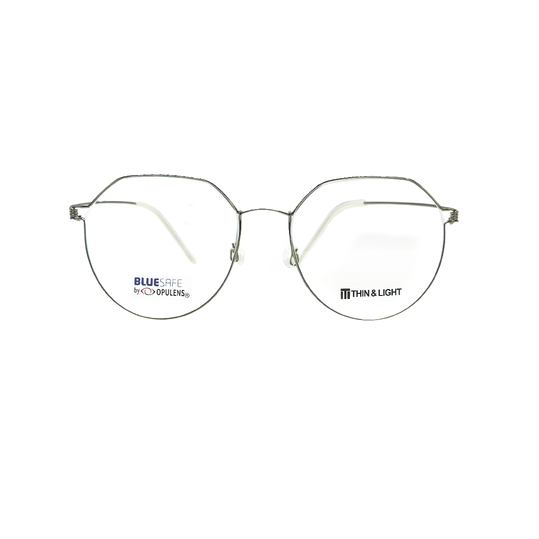 Tony Morgan Unisex Silver Titanium Round TMHENRYSILVER52 - Vision Express Optical Philippines