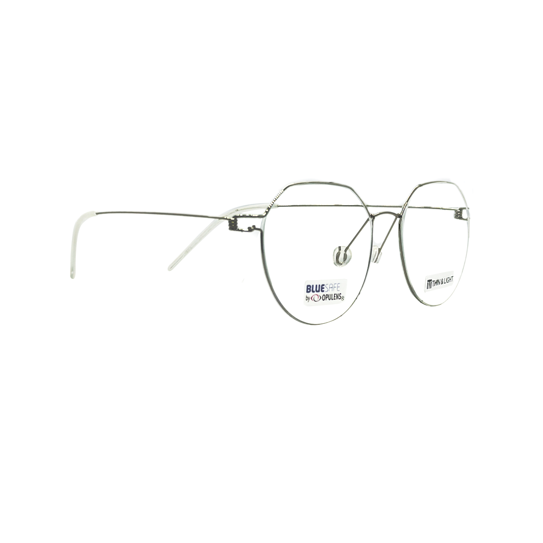 Tony Morgan Unisex Silver Titanium Round TMHENRYSILVER52 - Vision Express Optical Philippines