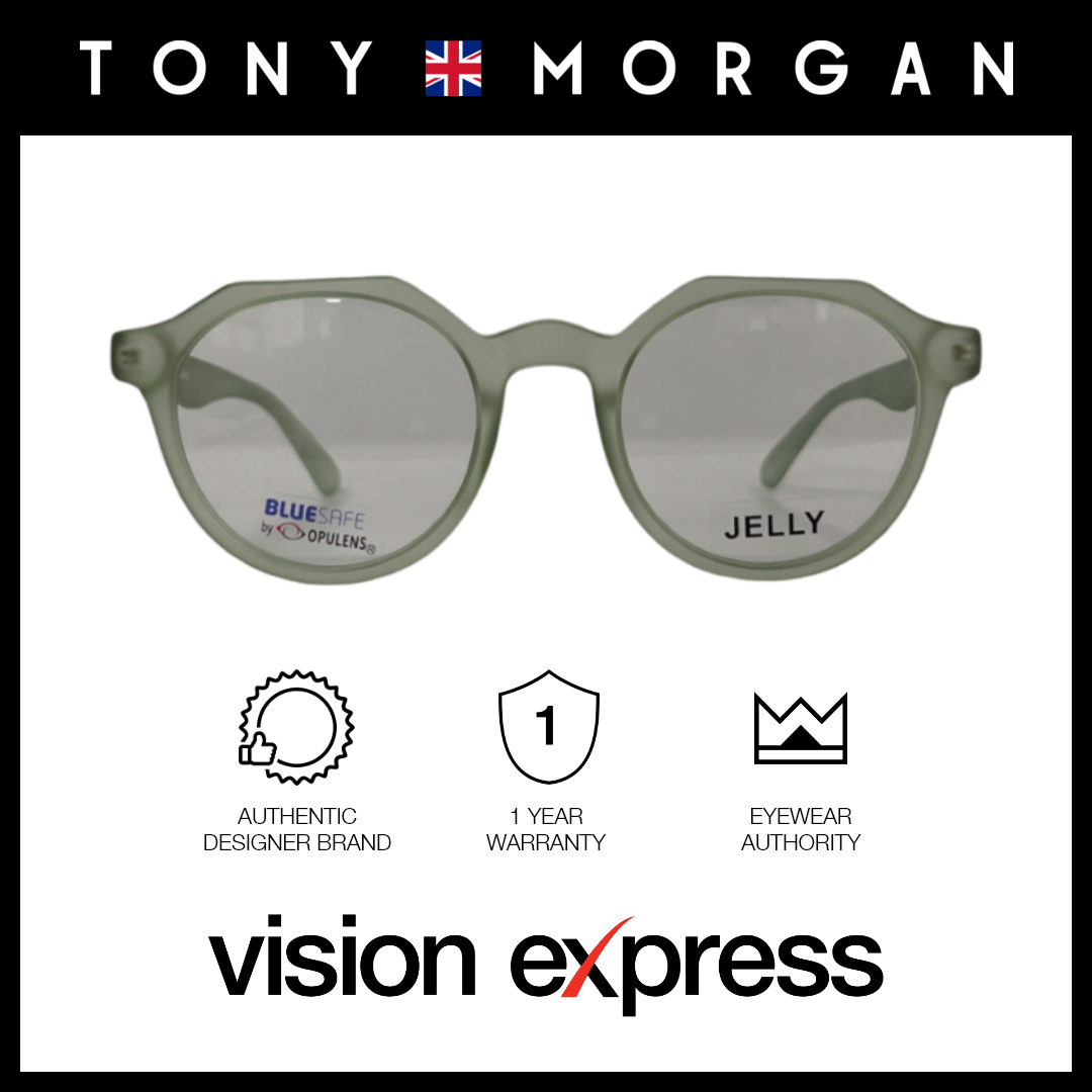 Tony Morgan Women's Green TR 90 Irregular Eyeglasses with Anti-Blue Light and Replaceable Lens TMIRISGREEN48 - Vision Express Optical Philippines