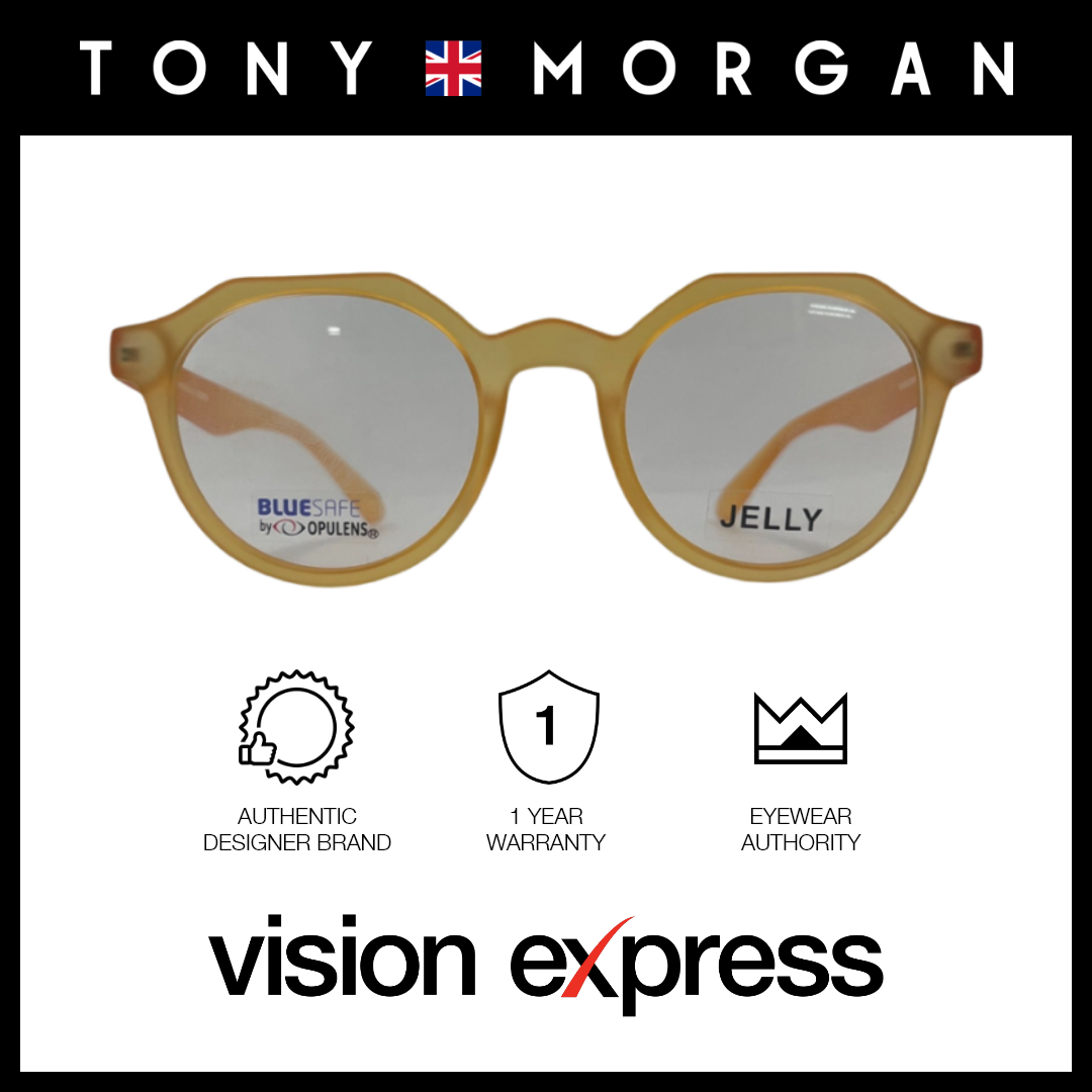 Tony Morgan Women's Orange TR 90 Irregular Eyeglasses with Anti-Blue Light and Replaceable Lens TMIRISORANGE48 - Vision Express Optical Philippines
