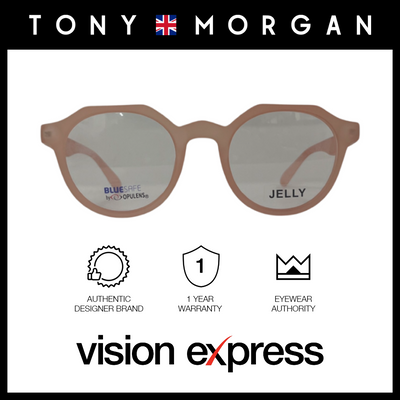 Tony Morgan Women's Pink TR 90 Irregular Eyeglasses with Anti-Blue Light and Replaceable Lens TMIRISPINK48 - Vision Express Optical Philippines