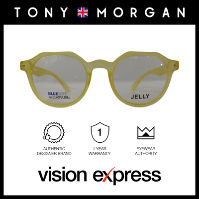 Tony Morgan Women's Yellow TR 90 Irregular Eyeglasses with Anti-Blue Light and Replaceable Lens TMIRISYELLOW48 - Vision Express Optical Philippines