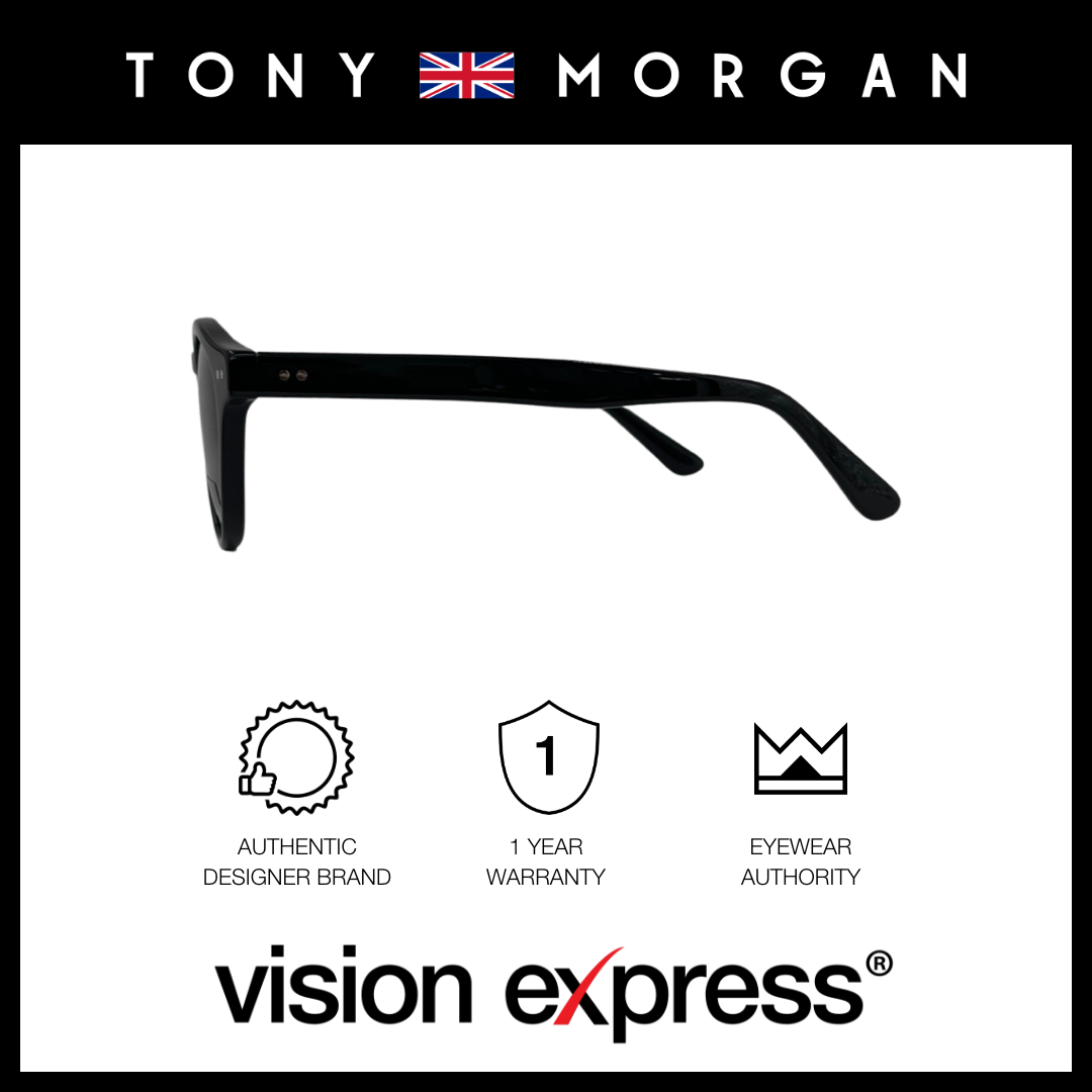 Tony Morgan Men's Black Round Acetate Sunglasses TMJACKBLACK51 - Vision Express Optical Philippines
