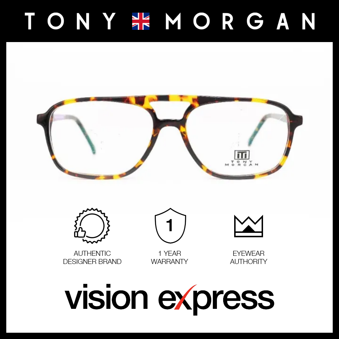 Tony Morgan Men's Tortoise Plastic Square Eyeglasses TM JACOB/C2 - Vision Express Optical Philippines