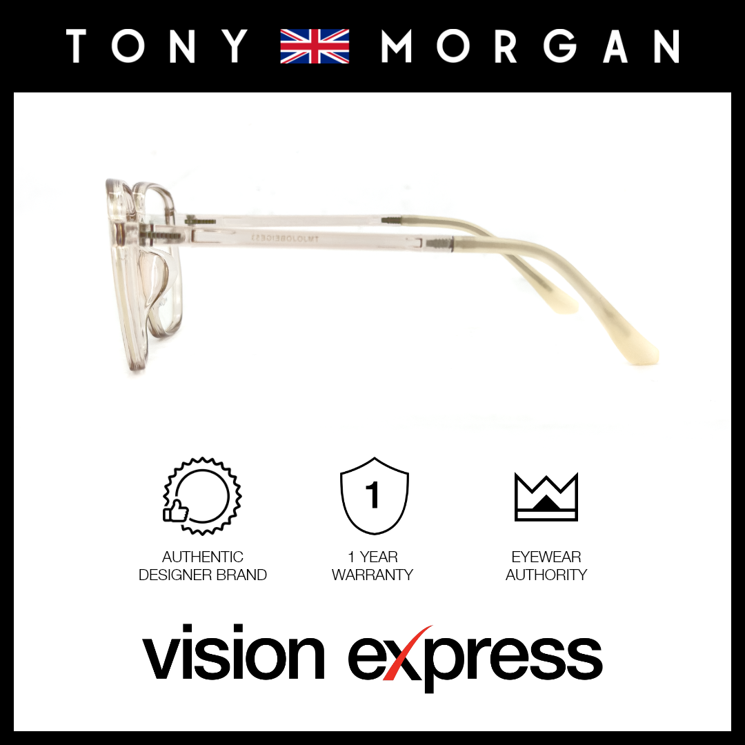 Tony Morgan Unisex Beige TR90 Square Eyeglasses TMJOJOBEIGE53 - Vision Express Optical Philippines