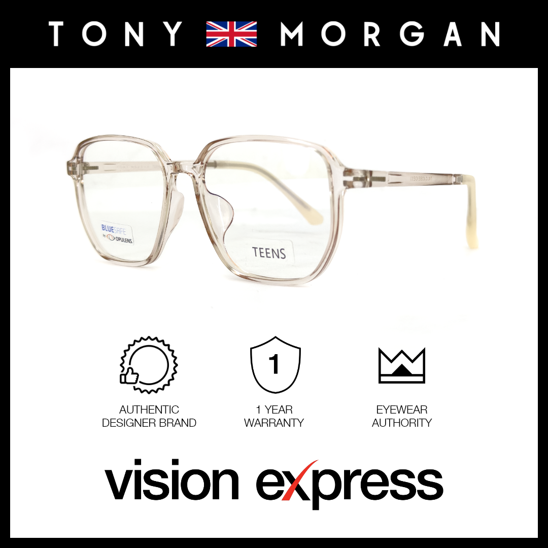 Tony Morgan Unisex Beige TR90 Square Eyeglasses TMJOJOBEIGE53 - Vision Express Optical Philippines