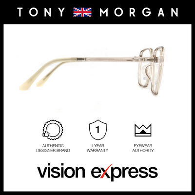 Tony Morgan Unisex Beige TR90 Square Eyeglasses TMJOJOBEIGE53 - Vision Express Optical Philippines