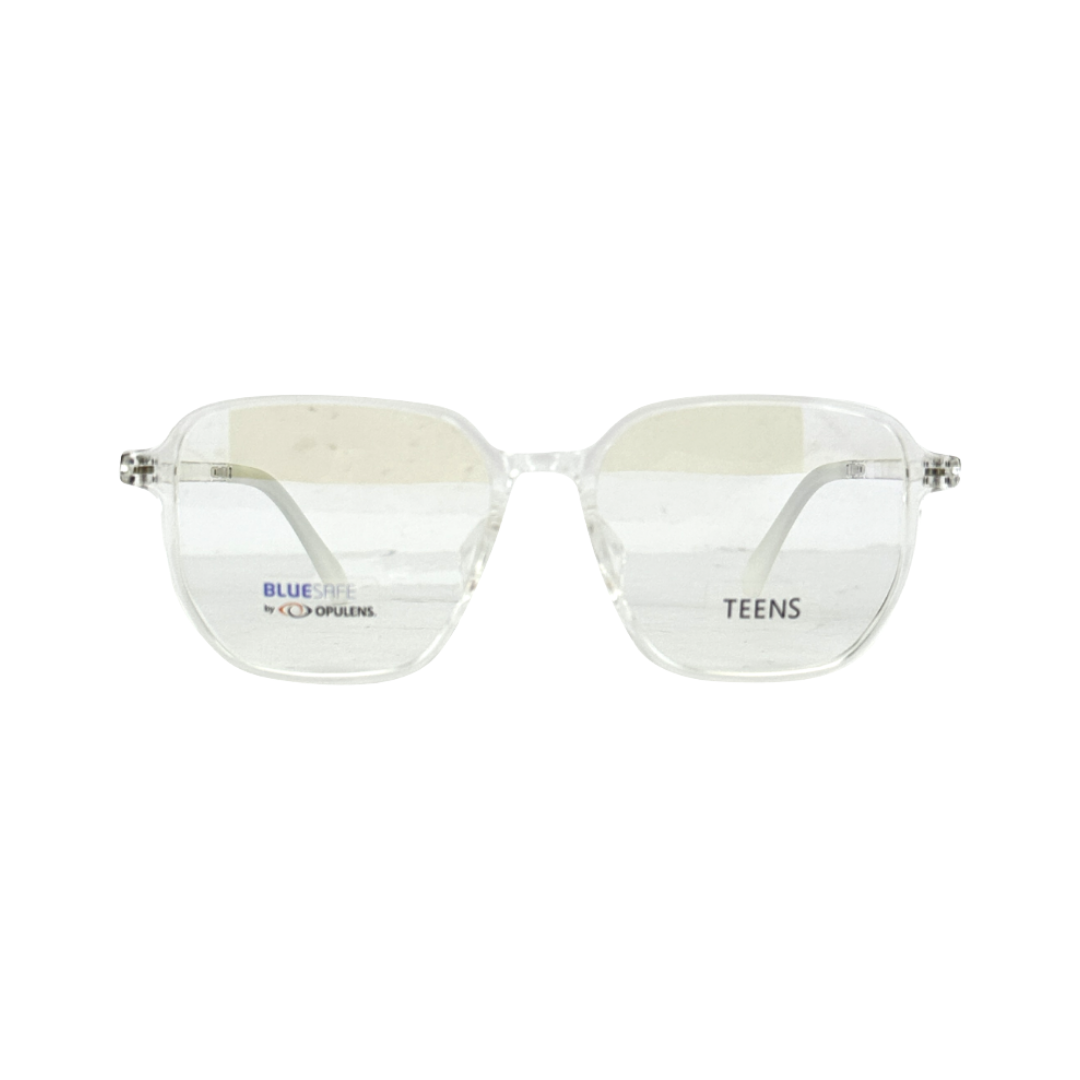 Tony Morgan Unisex Clear TR90 Square Eyeglasses TMJOJOCLEAR53