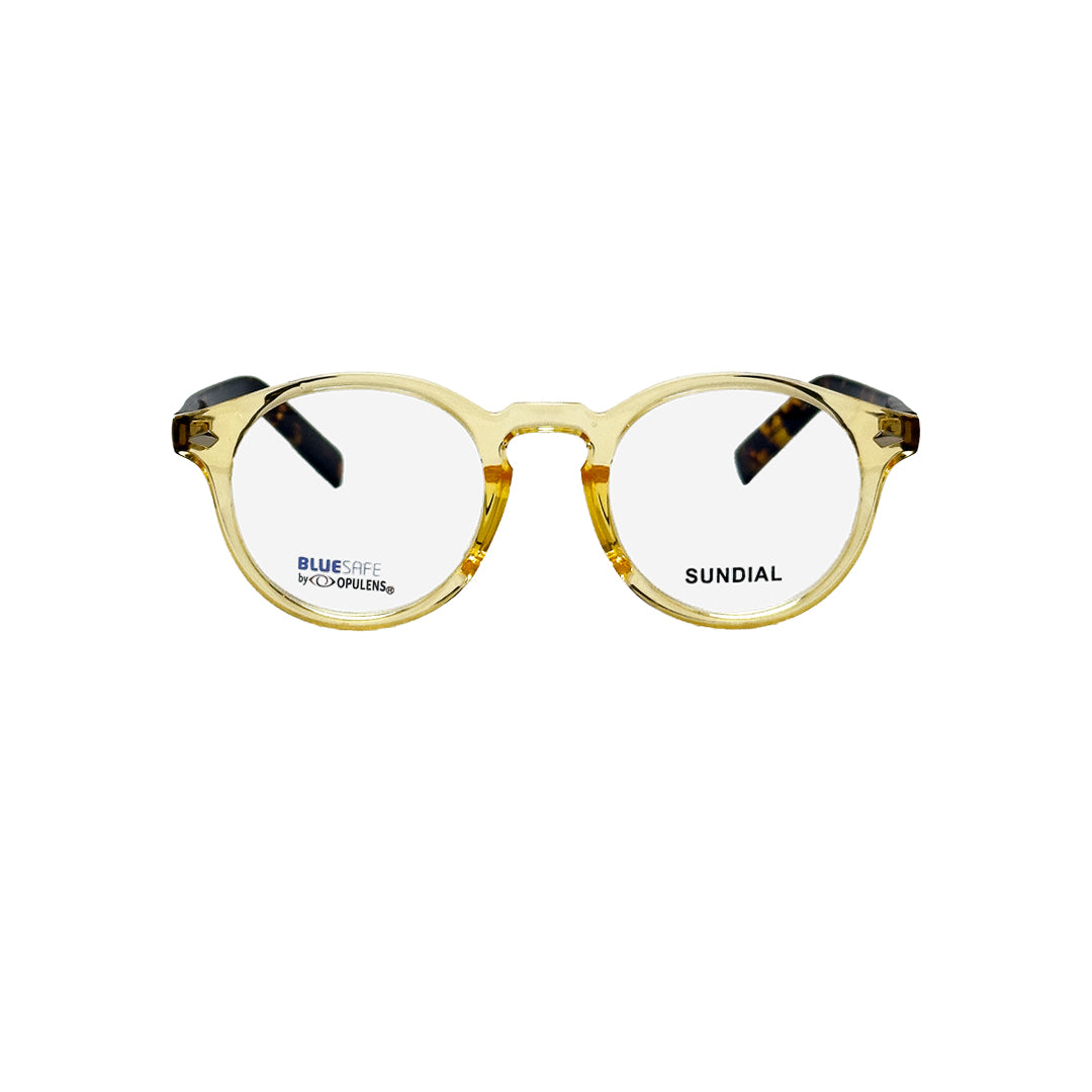 Tony Morgan Unisex Yellow Acetate Round Eyeglasses TMKITYLW49 - Vision Express Optical Philippines