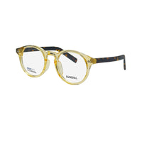 Tony Morgan Unisex Yellow Acetate Round Eyeglasses TMKITYLW49 - Vision Express Optical Philippines