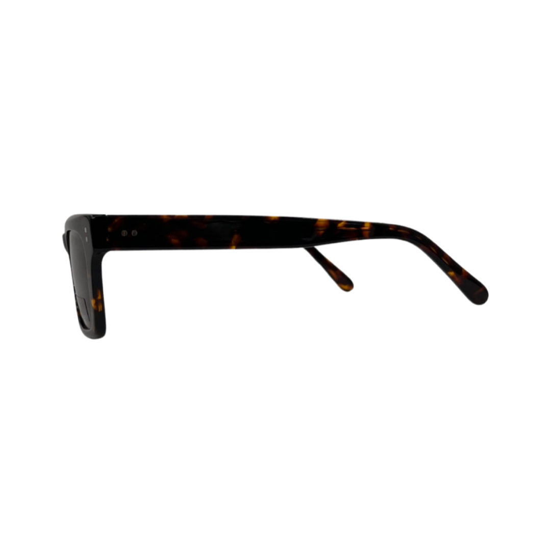 Tony Morgan Men's Brown Square Acetate Sunglasses TMLUKEBROWN50