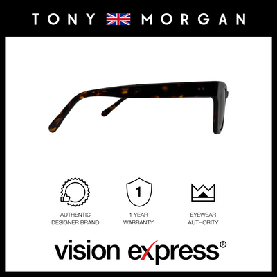 Tony Morgan Men's Brown Square Acetate Sunglasses TMLUKEBROWN50 - Vision Express Optical Philippines