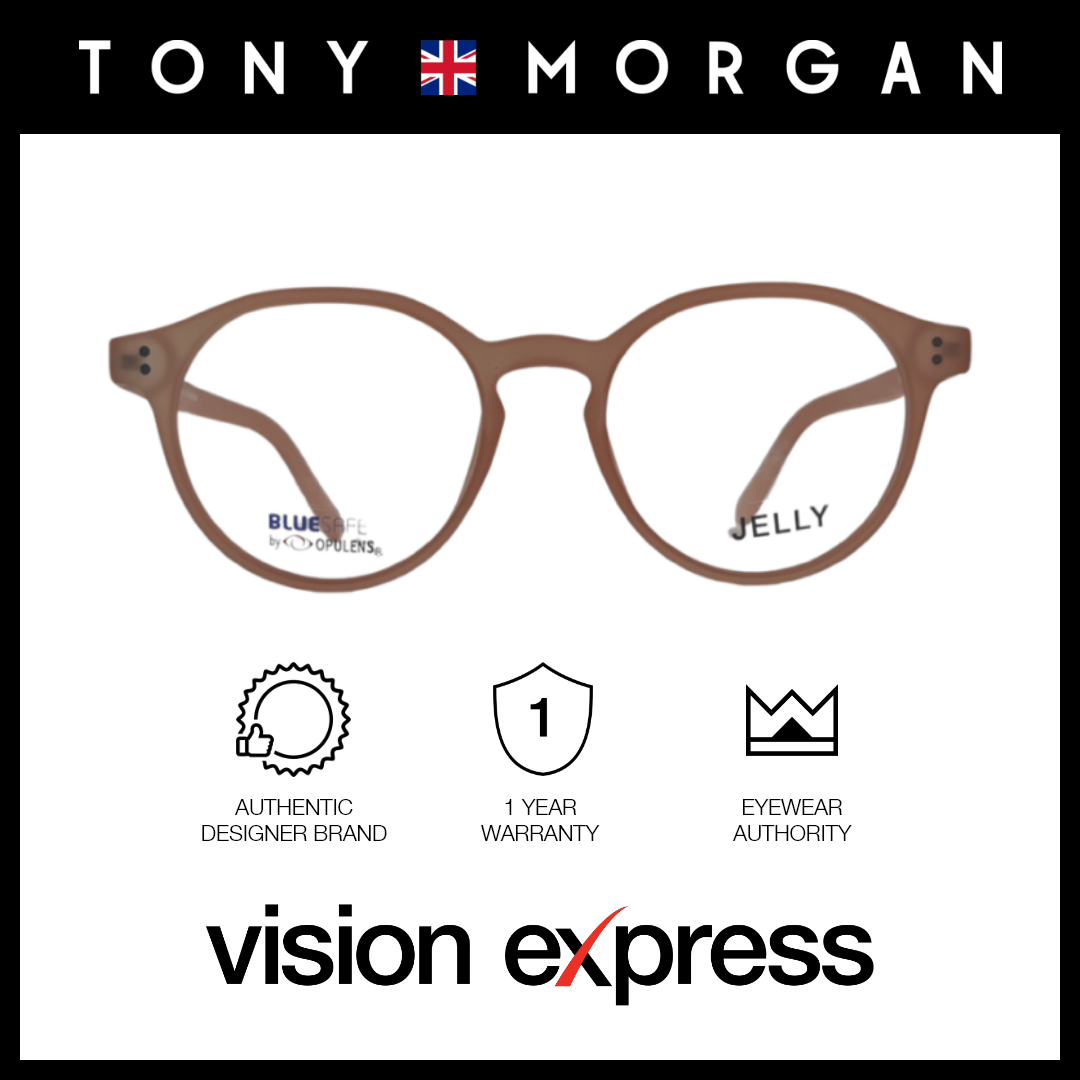 Tony Morgan Women's Pink TR 90 Round Eyeglasses with Anti-Blue Light and Replaceable Lens TMLUNAPINK49 - Vision Express Optical Philippines