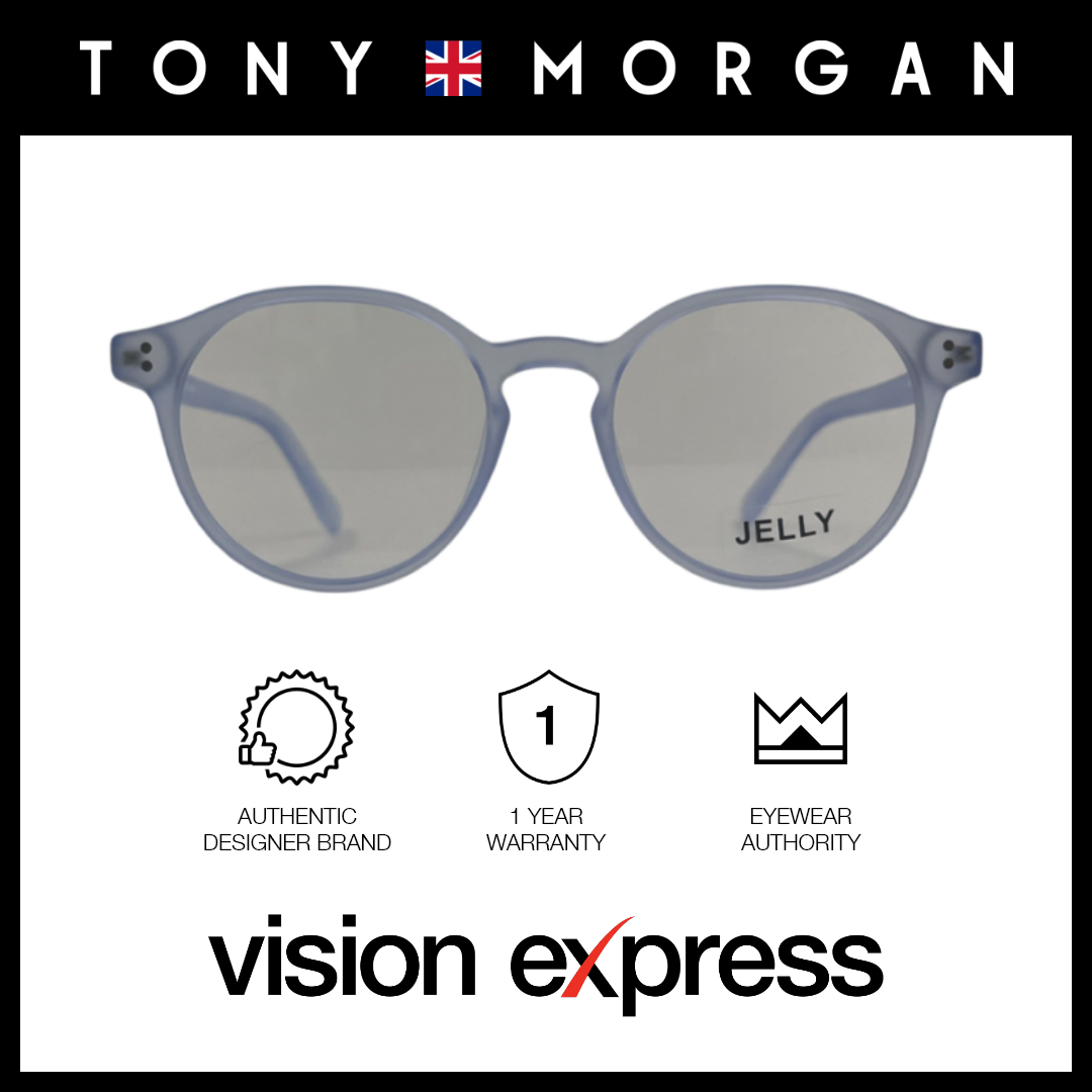 Tony Morgan Women's Purple TR 90 Round Eyeglasses with Anti-Blue Light and Replaceable Lens TMLUNAPURPLE49 - Vision Express Optical Philippines