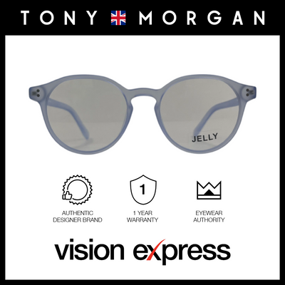 Tony Morgan Women's Purple TR 90 Round Eyeglasses with Anti-Blue Light and Replaceable Lens TMLUNAPURPLE49 - Vision Express Optical Philippines