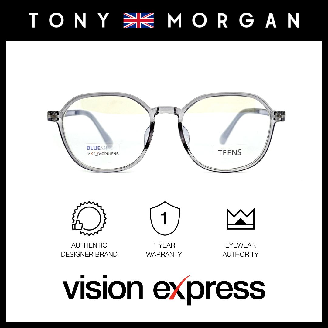 Tony Morgan Unisex Grey TR90 Round Eyeglasses TMMADDIEGREY51 - Vision Express Optical Philippines
