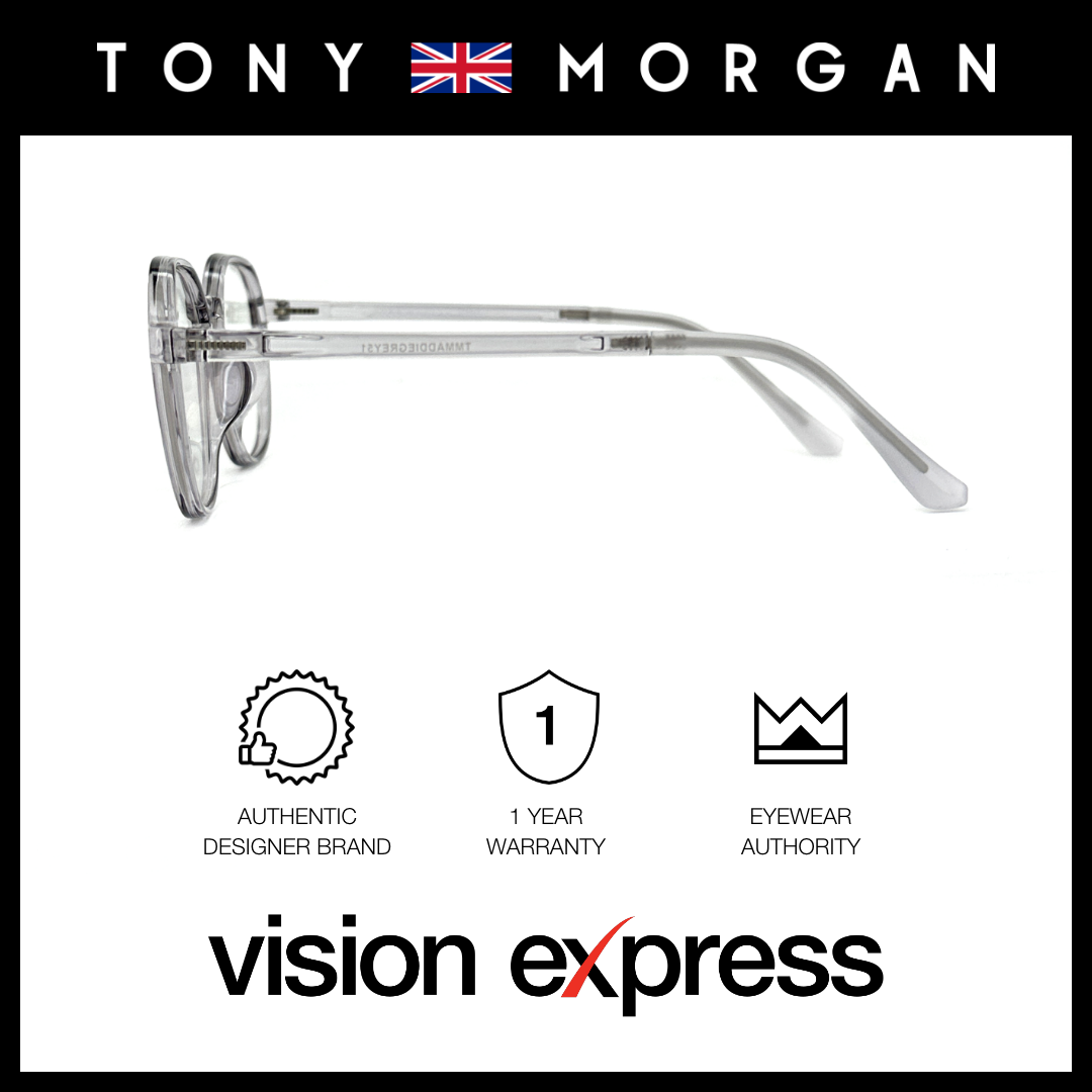 Tony Morgan Unisex Grey TR90 Round Eyeglasses TMMADDIEGREY51 - Vision Express Optical Philippines
