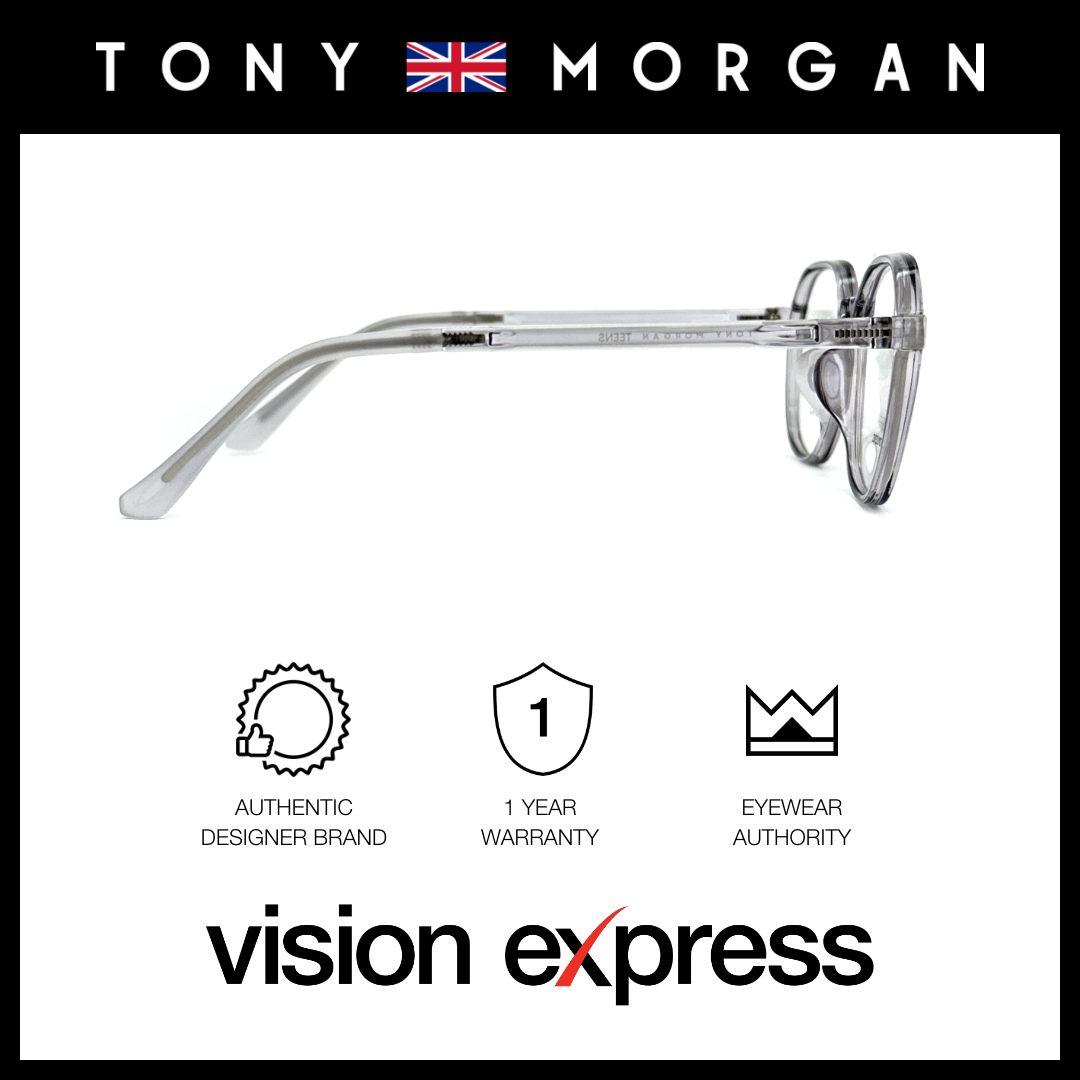 Tony Morgan Unisex Grey TR90 Round Eyeglasses TMMADDIEGREY51 - Vision Express Optical Philippines