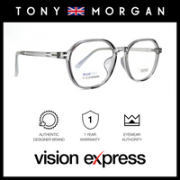 Tony Morgan Unisex Grey TR90 Round Eyeglasses TMMADDIEGREY51 - Vision Express Optical Philippines