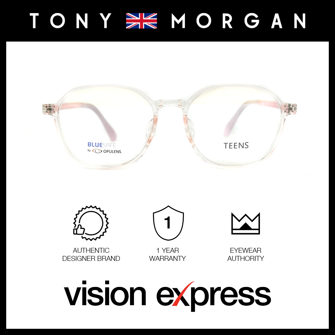 Tony Morgan Unisex Pink TR90 Round Eyeglasses TMMADDIEPINK51 - Vision Express Optical Philippines