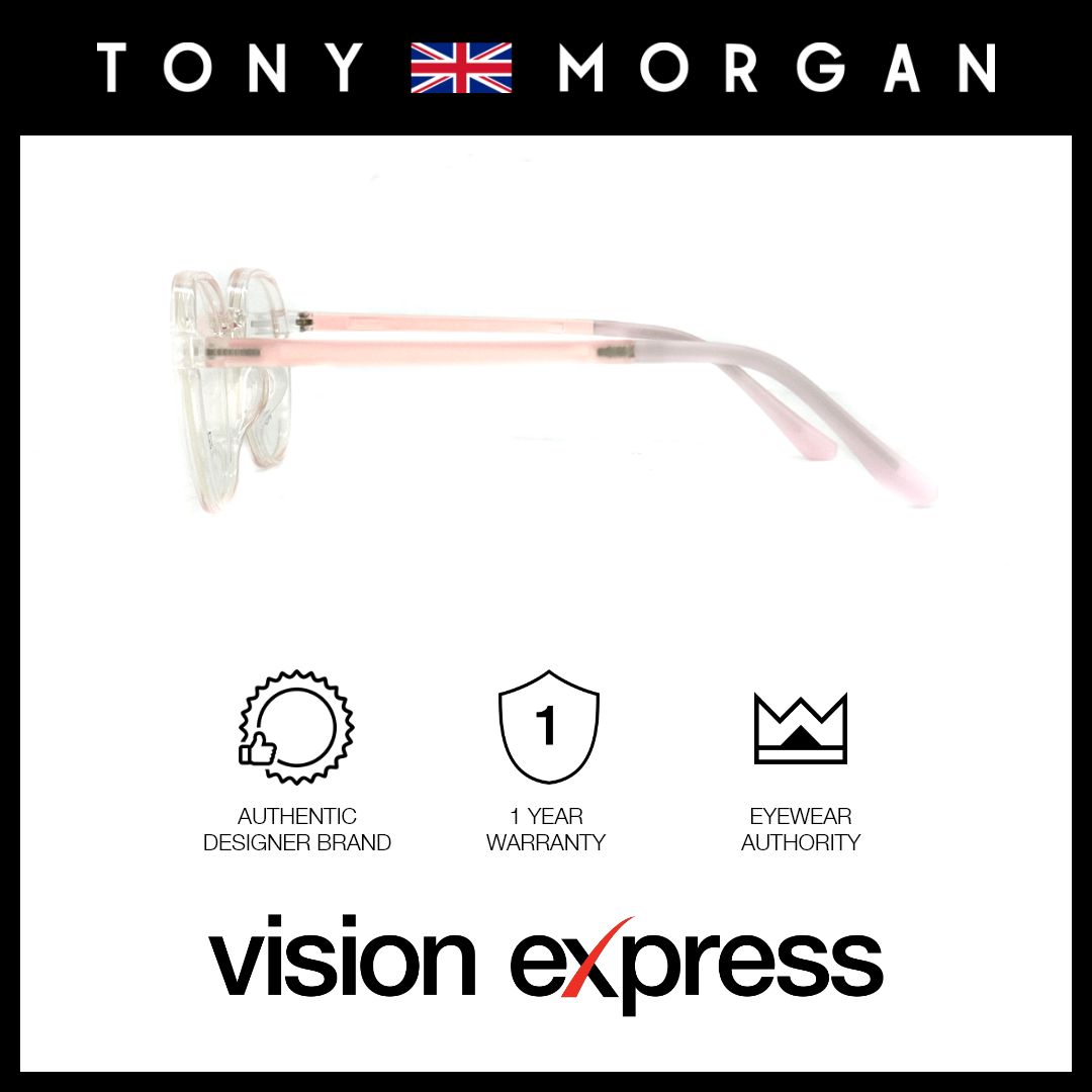 Tony Morgan Unisex Pink TR90 Round Eyeglasses TMMADDIEPINK51 - Vision Express Optical Philippines