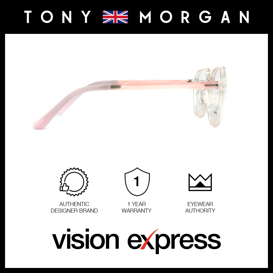 Tony Morgan Unisex Pink TR90 Round Eyeglasses TMMADDIEPINK51 - Vision Express Optical Philippines
