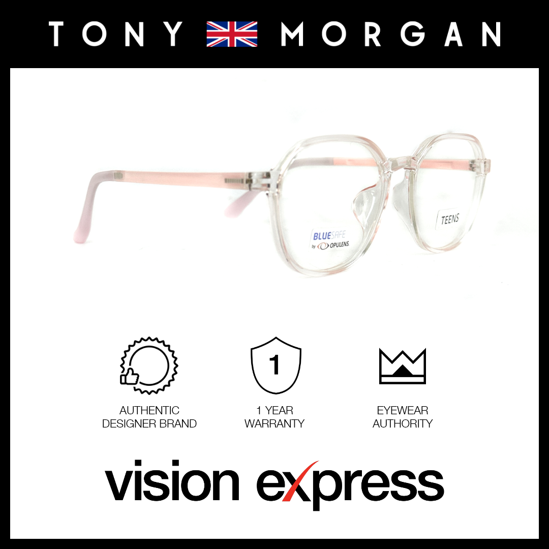 Tony Morgan Unisex Pink TR90 Round Eyeglasses TMMADDIEPINK51 - Vision Express Optical Philippines