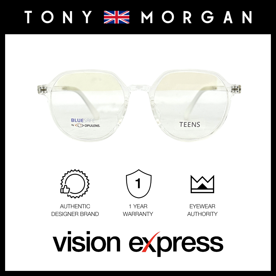 Tony Morgan Unisex Clear TR90 Round Eyeglasses TMMADELCLEAR48 - Vision Express Optical Philippines