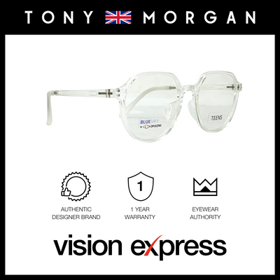 Tony Morgan Unisex Clear TR90 Round Eyeglasses TMMADELCLEAR48 - Vision Express Optical Philippines