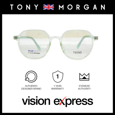 Tony Morgan Unisex Green TR90 Round Eyeglasses TMMADELGREEN48 - Vision Express Optical Philippines