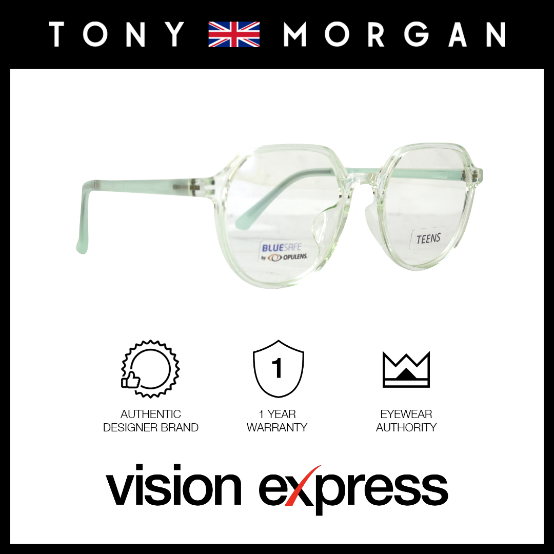 Tony Morgan Unisex Green TR90 Round Eyeglasses TMMADELGREEN48 - Vision Express Optical Philippines