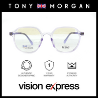Tony Morgan Unisex Purple TR90 Round Eyeglasses TMMADELPURPLE48 - Vision Express Optical Philippines