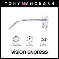 Tony Morgan Unisex Purple TR90 Round Eyeglasses TMMADELPURPLE48 - Vision Express Optical Philippines