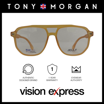 Tony Morgan Men's Orange TR 90 Aviator Eyeglasses with Anti-Blue Light and Replaceable Lens TMMAVYORANGE55 - Vision Express Optical Philippines