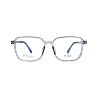 Tony Morgan Unisex Blue TR90 Square Eyeglasses TMMAXBLUE52
