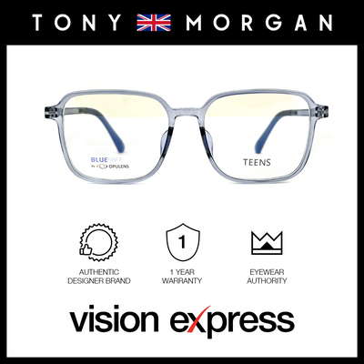 Tony Morgan Unisex Blue TR90 Square Eyeglasses TMMAXBLUE52 - Vision Express Optical Philippines