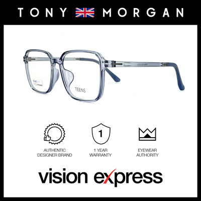 Tony Morgan Unisex Blue TR90 Square Eyeglasses TMMAXBLUE52 - Vision Express Optical Philippines